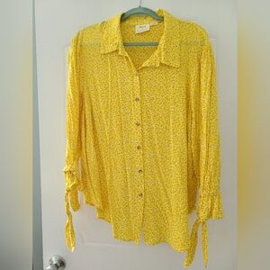 Wonderful Yellow Maeve blouse 2x